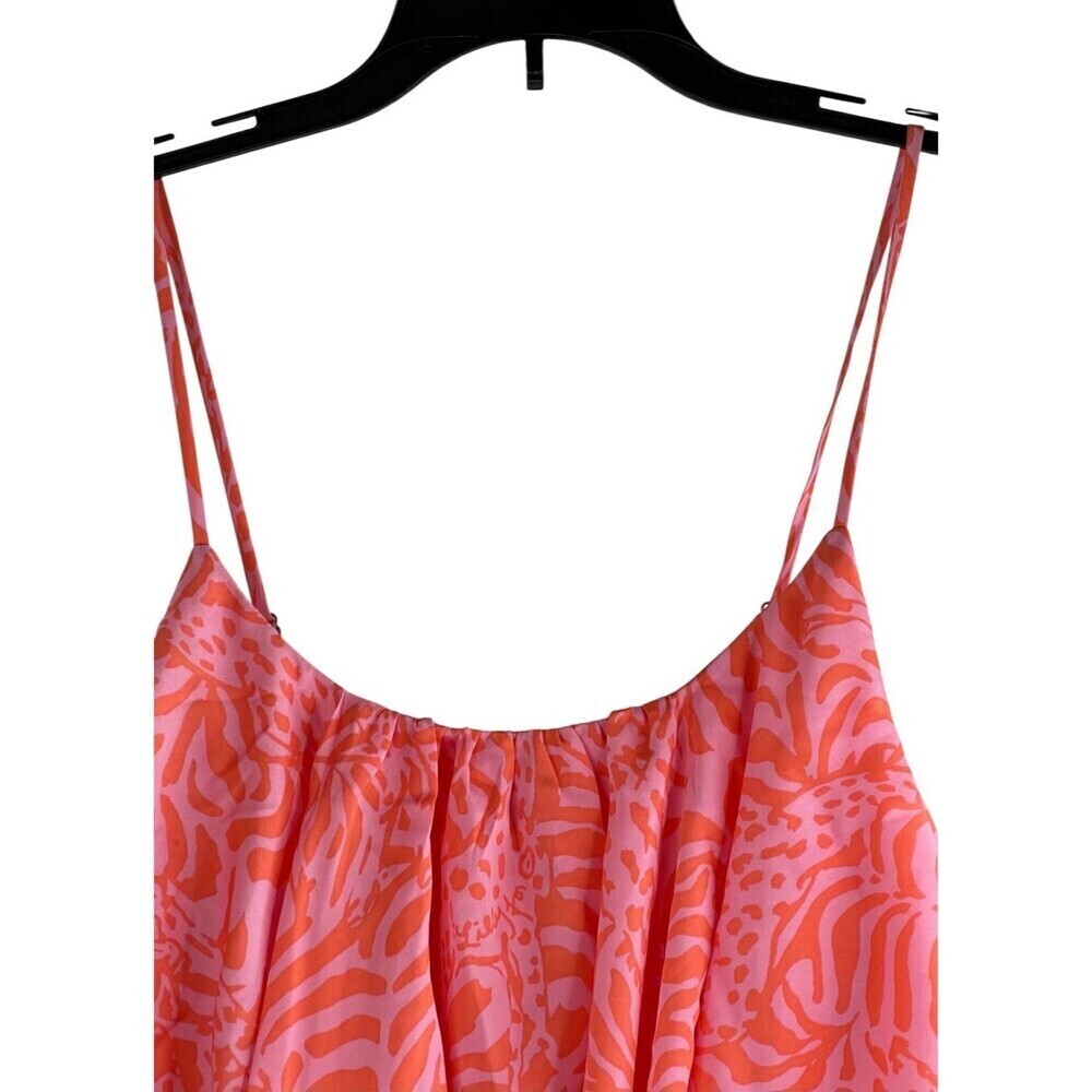 Lilly Pulitzer For Target Jungle Orange Pink Giraffe Giraffeeey Dress Sz Small - Picture 4 of 10